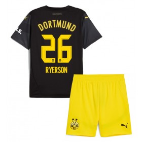 Borussia Dortmund Julian Ryerson #26 Borta Kläder Barn 2024-25 Kortärmad (+ Korta byxor)